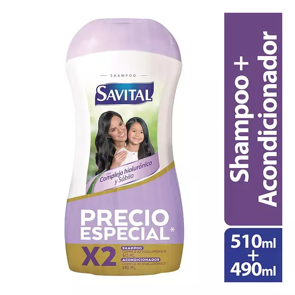 Savital Shampoo Complejo Hialuronico + Acondicionador