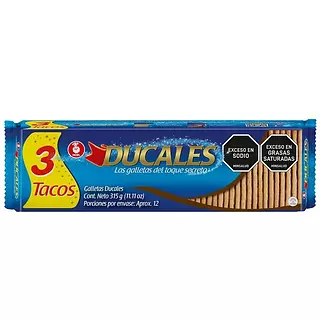 Galletas Ducales Paquete De Tres Tacos