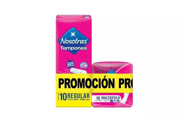 Tampones Nosotras Dig Regular X 10 + 15 Protectores