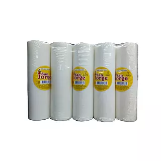 Veladora San Jorge #10 Blanca Paquete X 5 Unidades