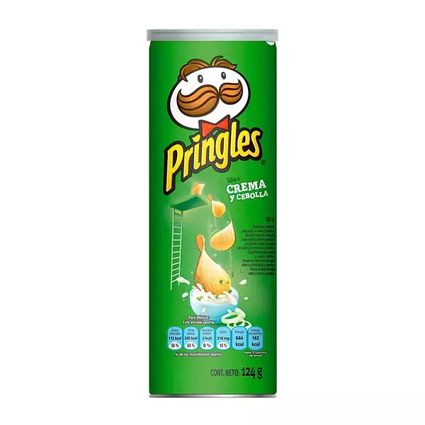 Papas Pringles Crema Y Cebolla De 124g
