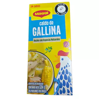 Caldo De Gallina Maggi De 54 Cubos