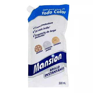 Cera Para Pisos De Todo Color Mansion X 500ml