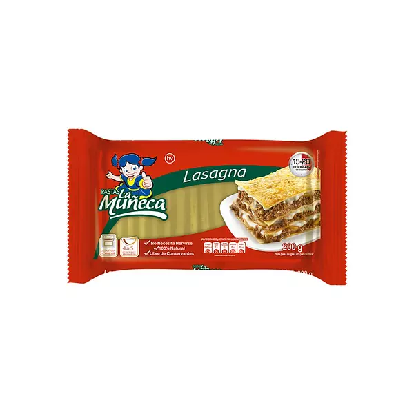 Pastas La Muñeca Lasaña X 200g