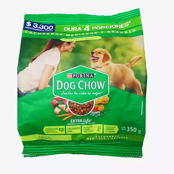 Dog Chow Cachorro, Medianos Y Grandes De 350g