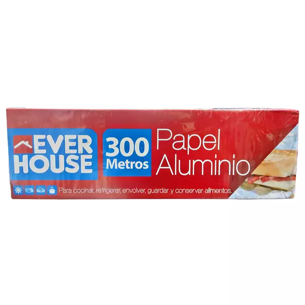 Papel Aluminio Ever House X 300 Metros