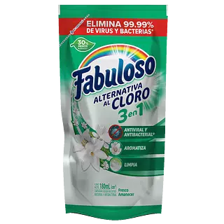 Fabuloso Alternativa Al Cloro 3en1 Sobre De 180ml
