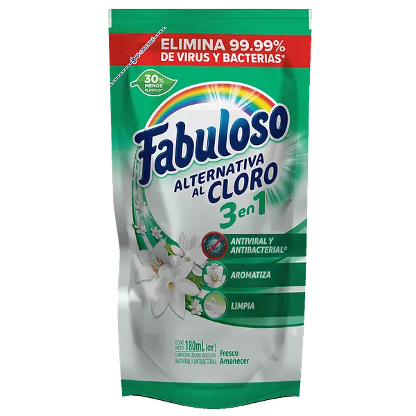 Fabuloso Alternativa Al Cloro 3en1 Sobre De 180ml