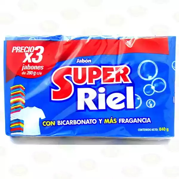 Jabon Super Riel X 3 Unidades