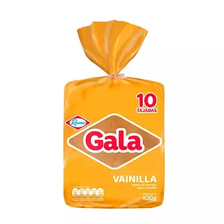 Ponque Gala Vainilla X 10 Tajadas