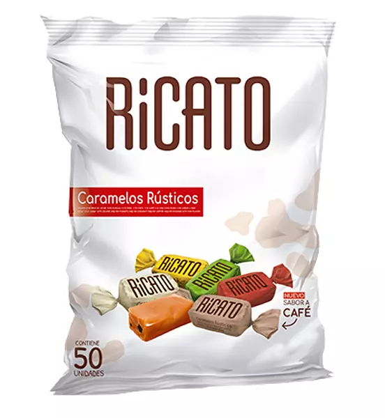 Ricato Caramelo En Cubo Bolsa X 50 Unidades