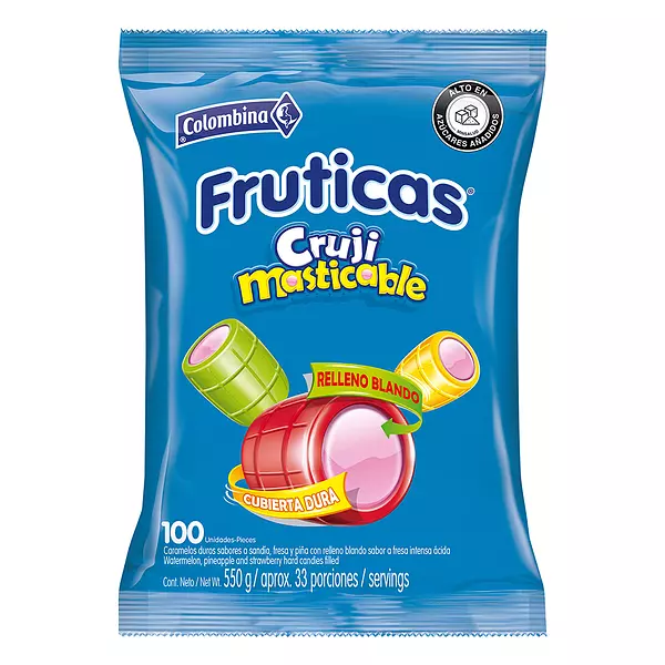 Fruticas Masticables Colombina X 100 Unidades