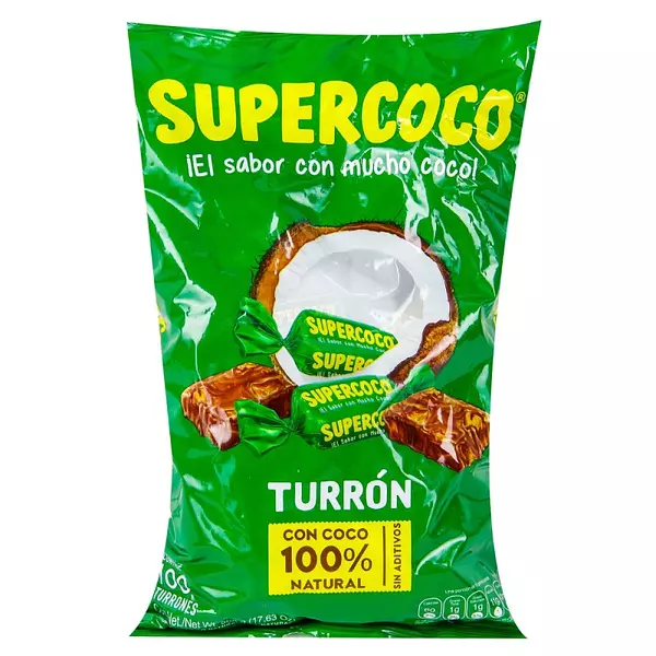 Supercoco Turron Bolsa X 100 Unidades