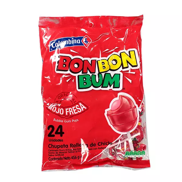 Bonbonbum Rojo X 24 Unidades