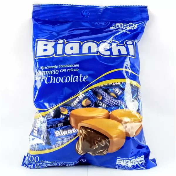 Bianchi Chocolate Caramelo Bolsa X 100 Unidades