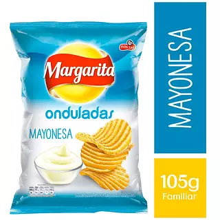 Papas Margarita Onduladas Mayonesa X 105g