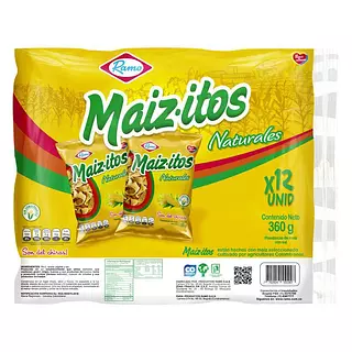 Maizitos Natural 45g X 12 Unidades