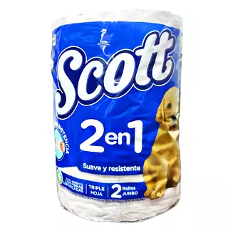 Scott 2 En 1 Suave Y Resist Triple Hoja X 2 Unid