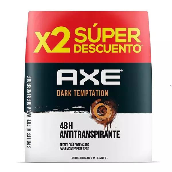 Axe Desodorante Dark Temptation Blanco X 2 Unidades