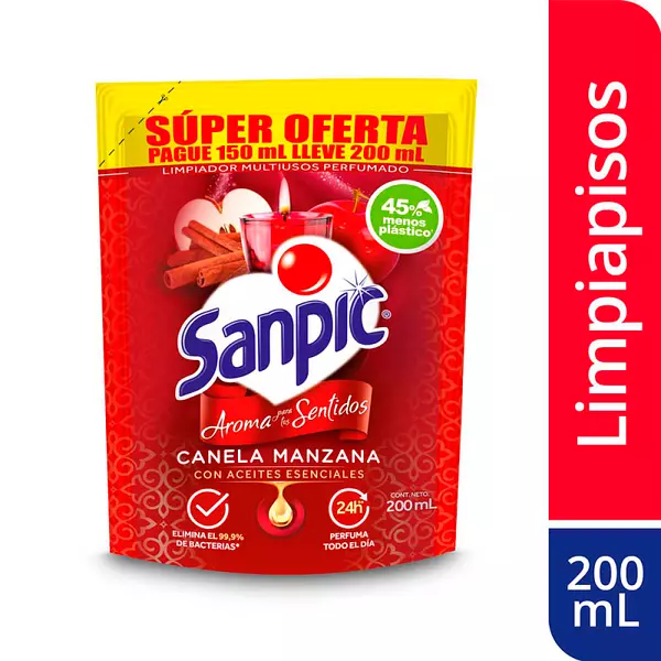 Sanpic Doypack X 200ml -Canela Manzana