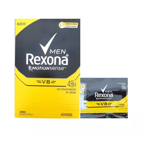 Rexona V8 En Crema Caja De 20 Sachets De 8.5g