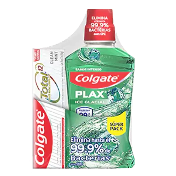 Enjuague Bucal Colgate Plax 500ml Y Crema Dental Colgate