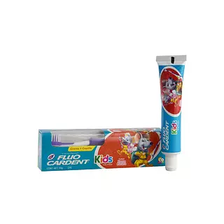 Crema Dental Fluocardent Kids De 50ml + Cepillo
