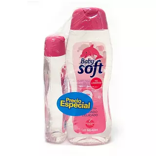 Baby Soft Shampoo Cuidado Delicado X400ml + 200ml
