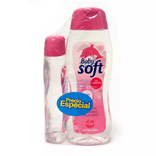 Baby Soft Shampoo Cuidado Delicado X400ml + 200ml