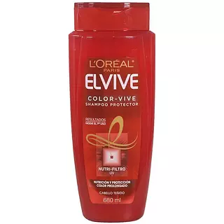 Elvive Loreal Paris Shampoo Cabello Teñido De 370ml