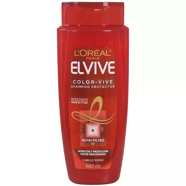 Elvive Loreal Paris Shampoo Cabello Teñido De 370ml