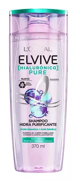 Elvive Loreal Paris Shampoo Raiz Grasa De 370ml