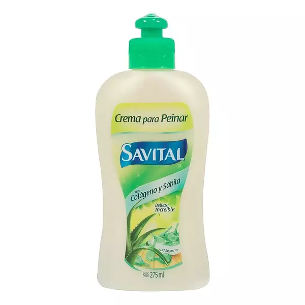 Crema Para Peinar Savital Colageno Y Sabila De 275ml