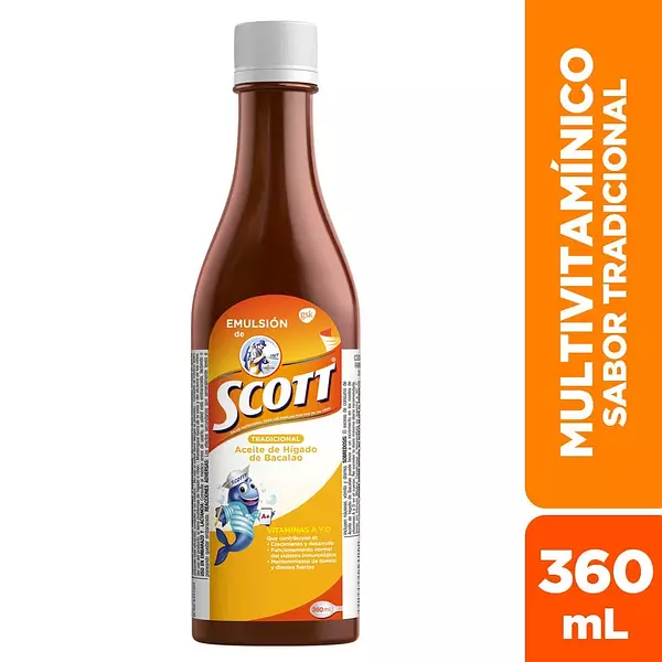 Emulsion De Scott De 360ml Tradicional