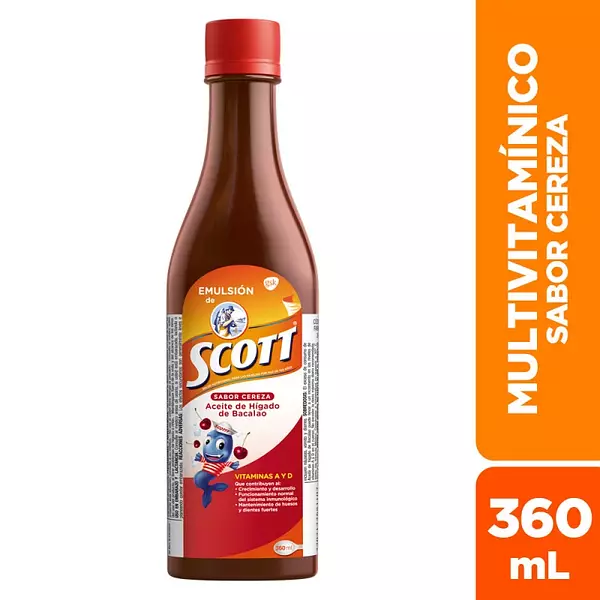 Emulsion De Scott De 360ml Sabor Cereza