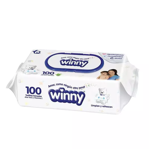 Pañitos Humedos Winny Aloe X 100 Unidades