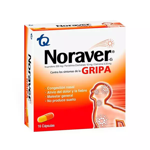 Noraver Gripa Caja X 16 Capsulas