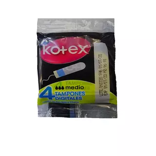 Tampones Kotex X 4 Unidades