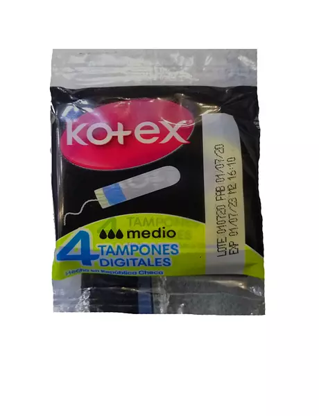 Tampones Kotex X 4 Unidades