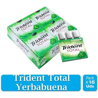 Trident Total Yerbabuena X 16 Unidades