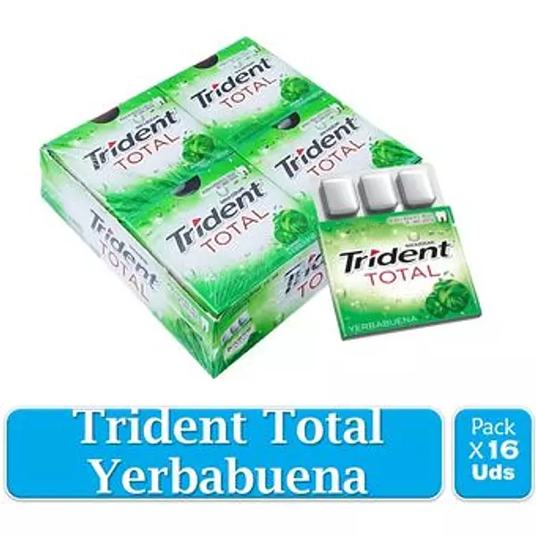 Trident Total Yerbabuena X 16 Unidades