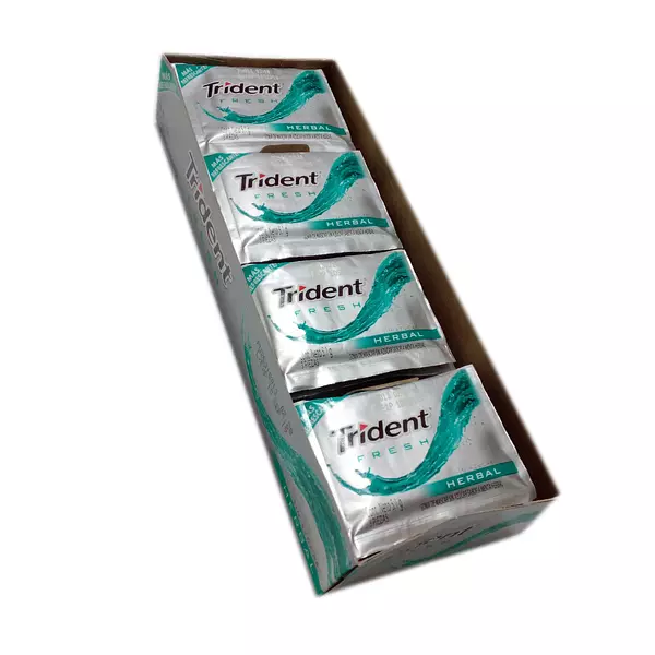 Trident 3 Piezas Fresh Herbal Display X 24 Unidades