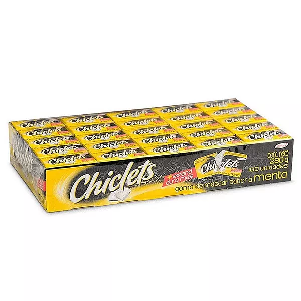 Chiclets Adams Menta X 100 Unidades