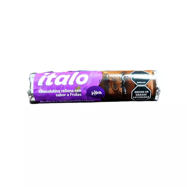 Chocolatina Italo Rellena De Mora De 24g