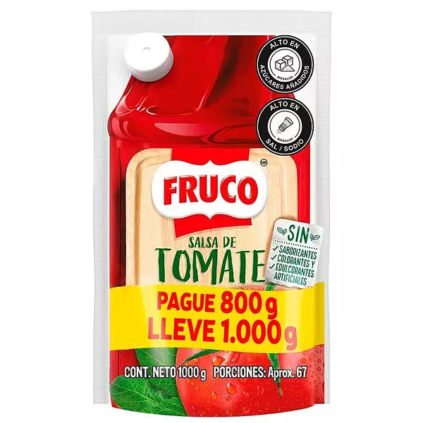 Salsa De Tomate Fruco De 1000g