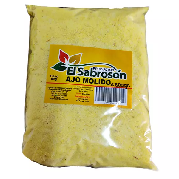 Ajo Molido El Sabrosón X 500g