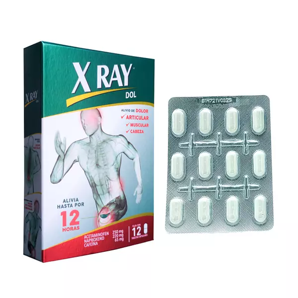 X Ray Dol X 12 Pastillas