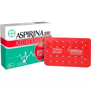 Aspirina 100mg Blister X 28 Tabletas