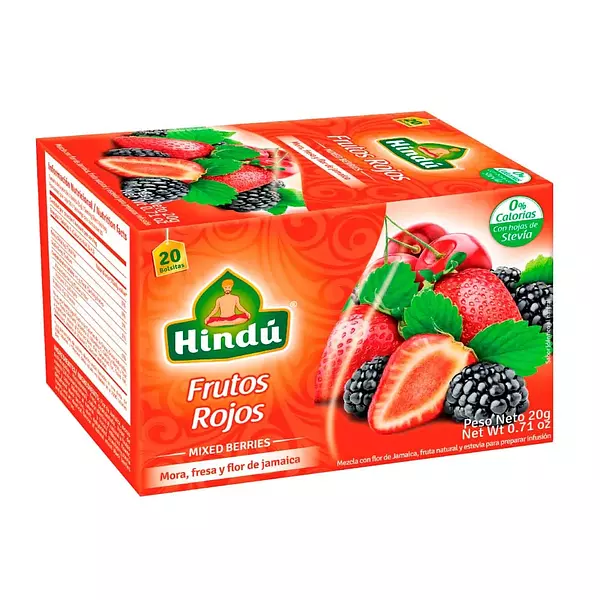 Hindu Infusion Frutos Rojos X 20g