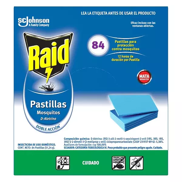 Raid Pastillas X 84 Unidades